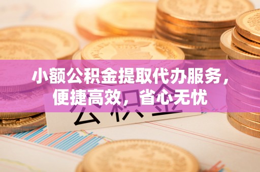 加查小额公积金提取代办服务，便捷高效，省心无忧