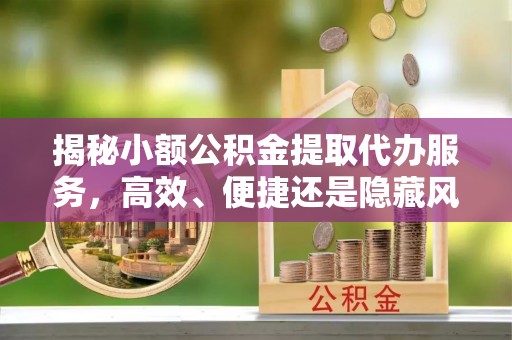 加查揭秘小额公积金提取代办服务，高效、便捷还是隐藏风险？