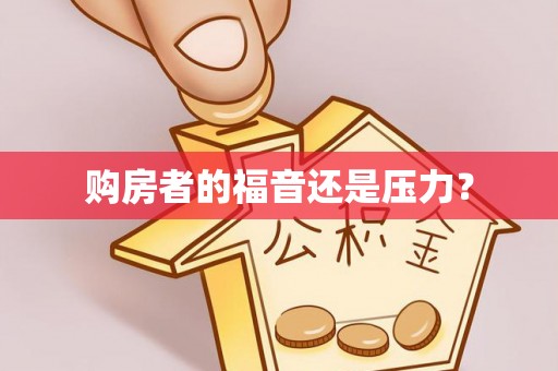 加查购房者的福音还是压力？