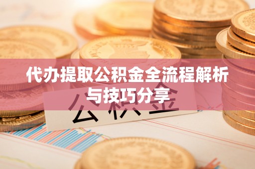 加查代办提取公积金全流程解析与技巧分享