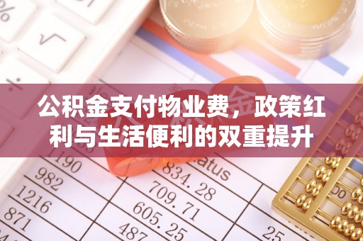 加查公积金支付物业费，政策红利与生活便利的双重提升