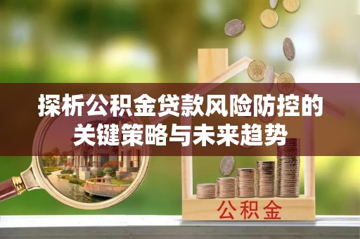 加查探析公积金贷款风险防控的关键策略与未来趋势