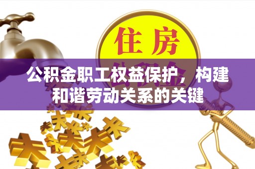 加查公积金职工权益保护，构建和谐劳动关系的关键
