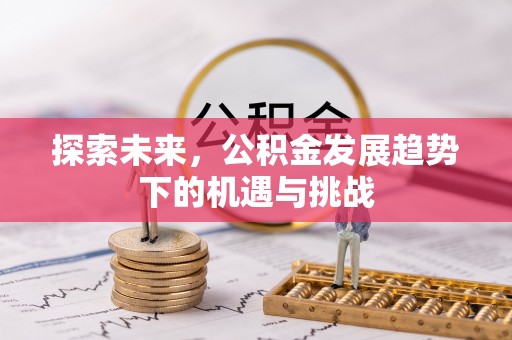 加查探索未来，公积金发展趋势下的机遇与挑战