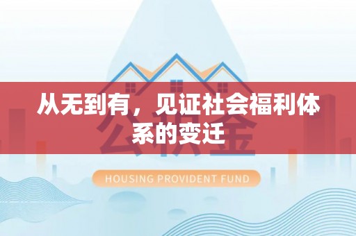 加查从无到有，见证社会福利体系的变迁