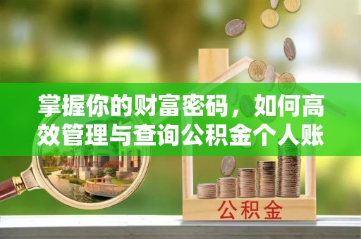加查掌握你的财富密码，如何高效管理与查询公积金个人账户信息