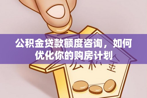 加查公积金贷款额度咨询，如何优化你的购房计划