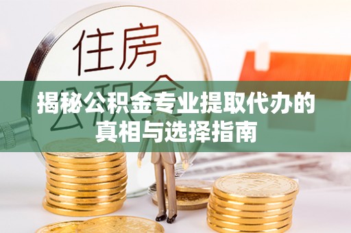 加查揭秘公积金专业提取代办的真相与选择指南