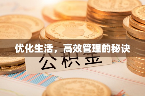 加查优化生活，高效管理的秘诀