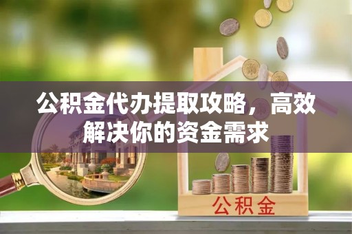 加查公积金代办提取攻略，高效解决你的资金需求