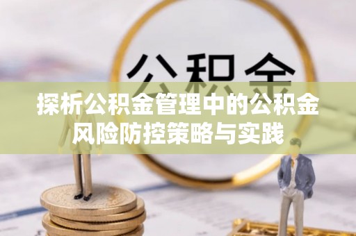 加查探析公积金管理中的公积金风险防控策略与实践