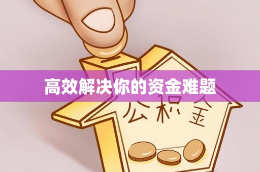 加查高效解决你的资金难题
