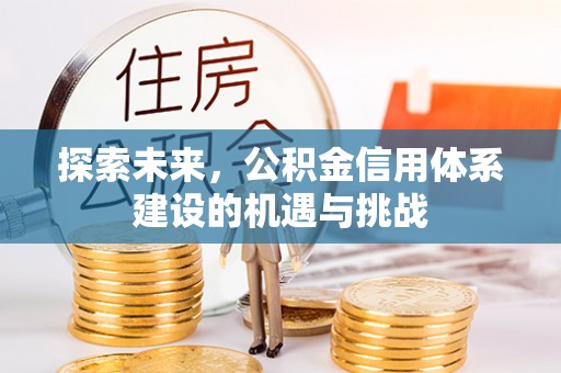加查探索未来，公积金信用体系建设的机遇与挑战