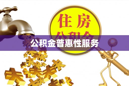 加查公积金普惠性服务