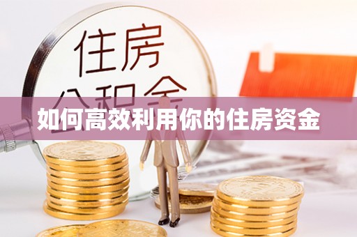 加查如何高效利用你的住房资金