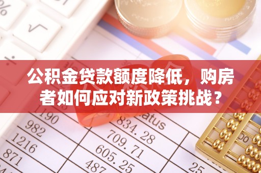 加查公积金贷款额度降低，购房者如何应对新政策挑战？