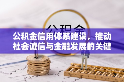 加查公积金信用体系建设，推动社会诚信与金融发展的关键桥梁